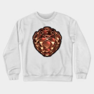 Copper - Mandelbulb 3D Fractal Rendering Crewneck Sweatshirt